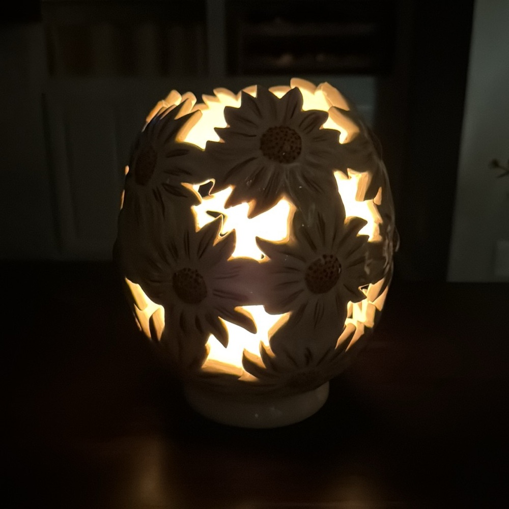 1978 Sunflower Ceramic Candle Holder Sun City, AZ Tipton - Picture 4 of 6
